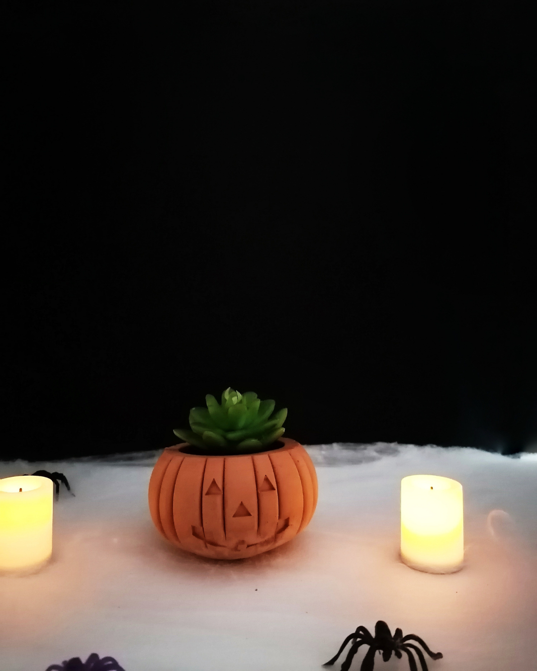 Calabaza Halloween en concreto