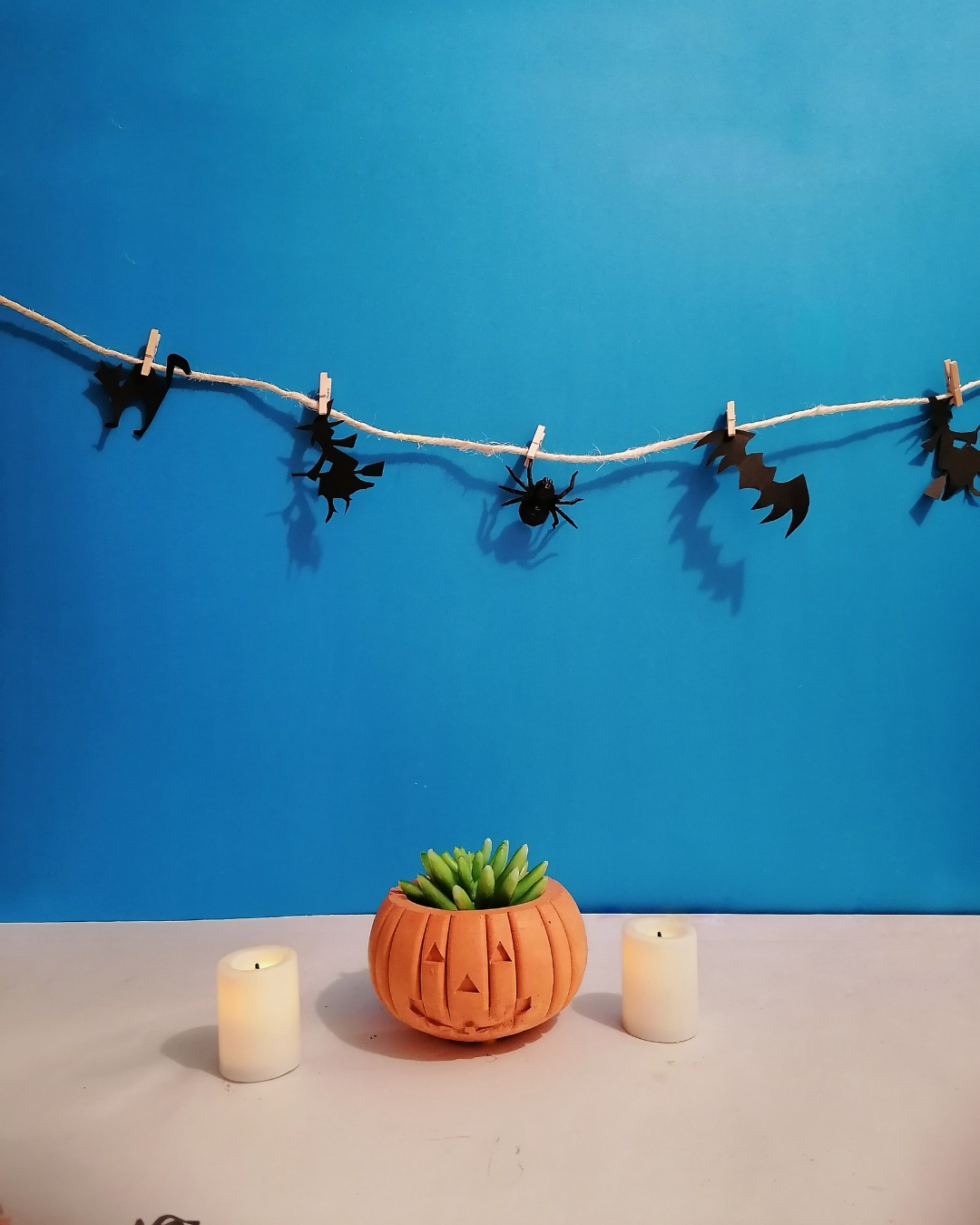 Calabaza Halloween en concreto