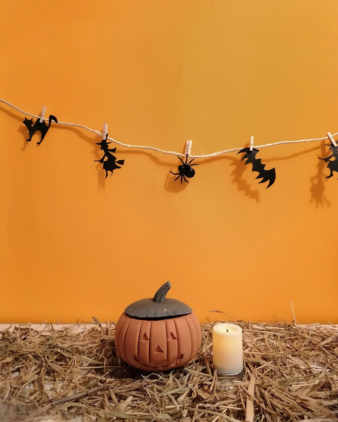 dulcera Calabaza Halloween en concreto
