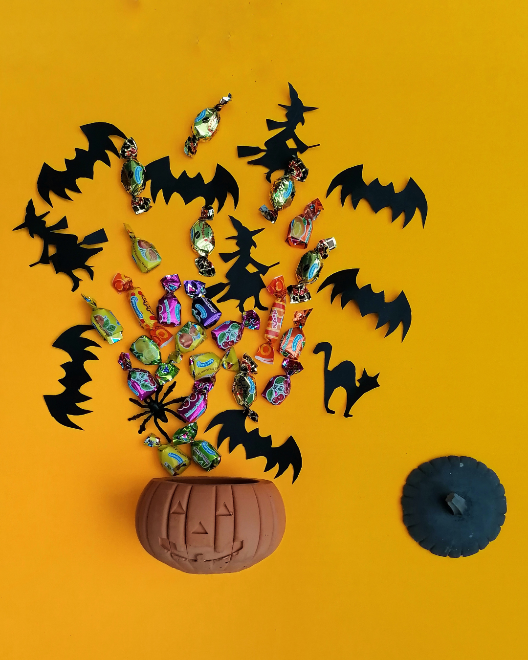 dulcera Calabaza Halloween en concreto