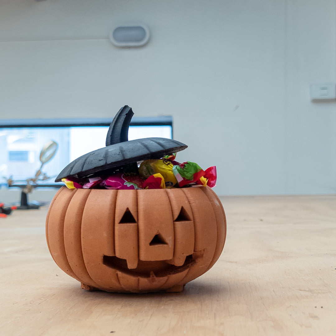 dulcera Calabaza Halloween en concreto